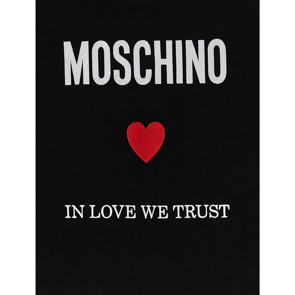 Moschino Sleepless Night Black Cotton T-Shirt Sleeveless Night