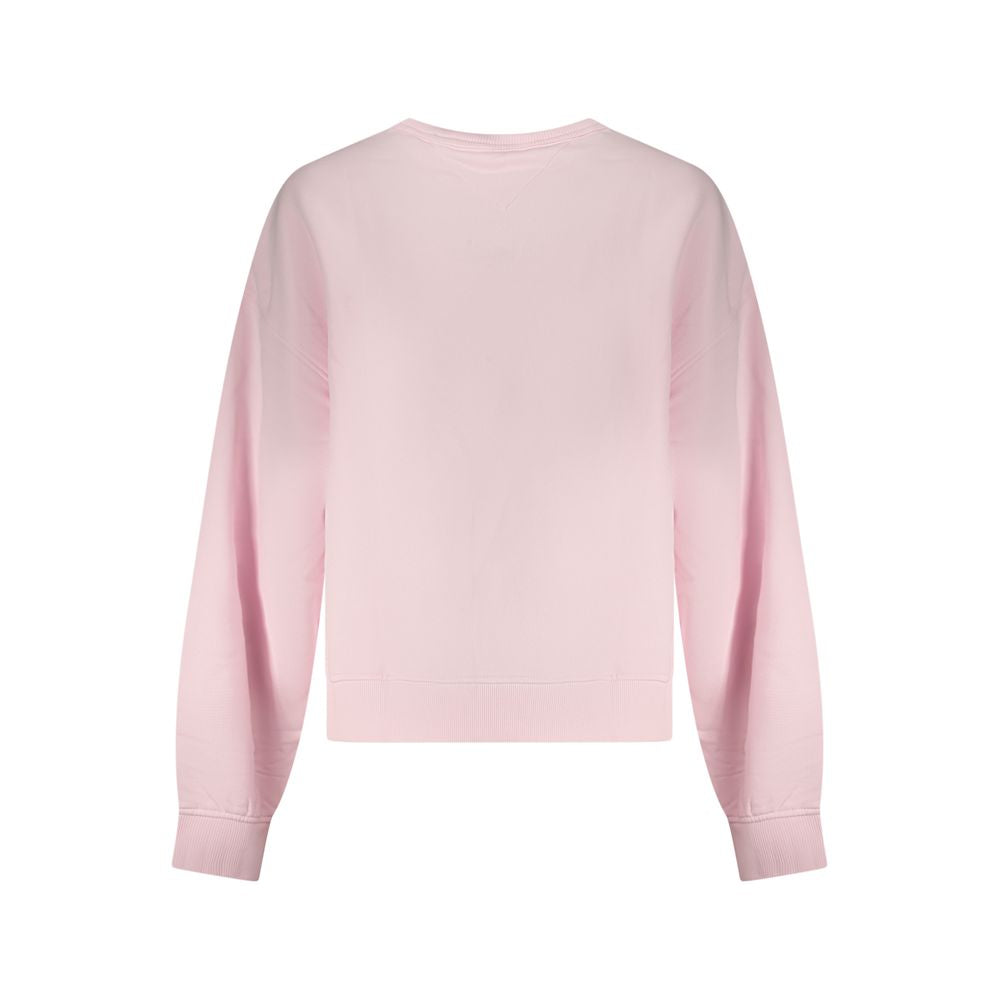Tommy Hilfiger Damen-Sweatshirt aus rosa Baumwolle
