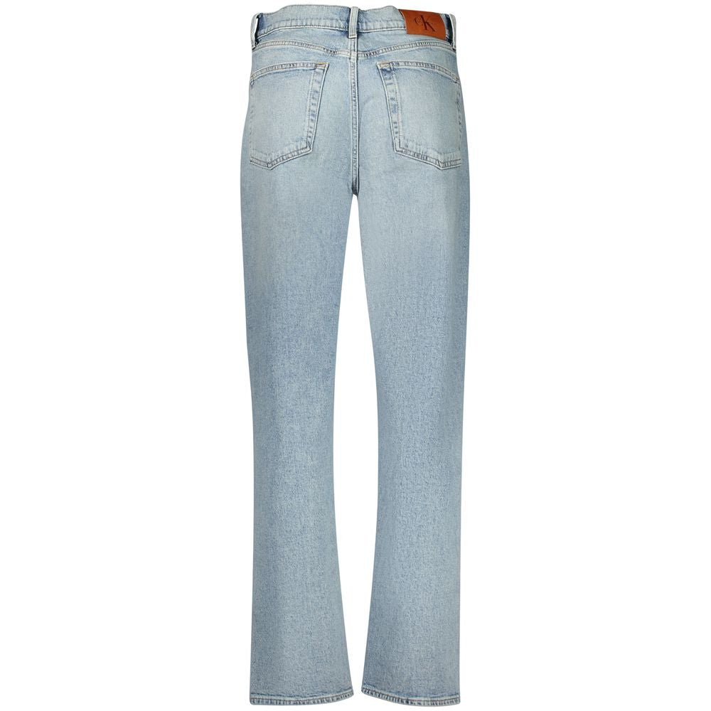 Calvin Klein Relaxed-Fit High-Rise Jeans Sea Wave Blue