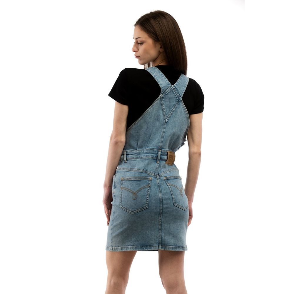 Moschino Freizeitkleid Multi Sea Wave Blau