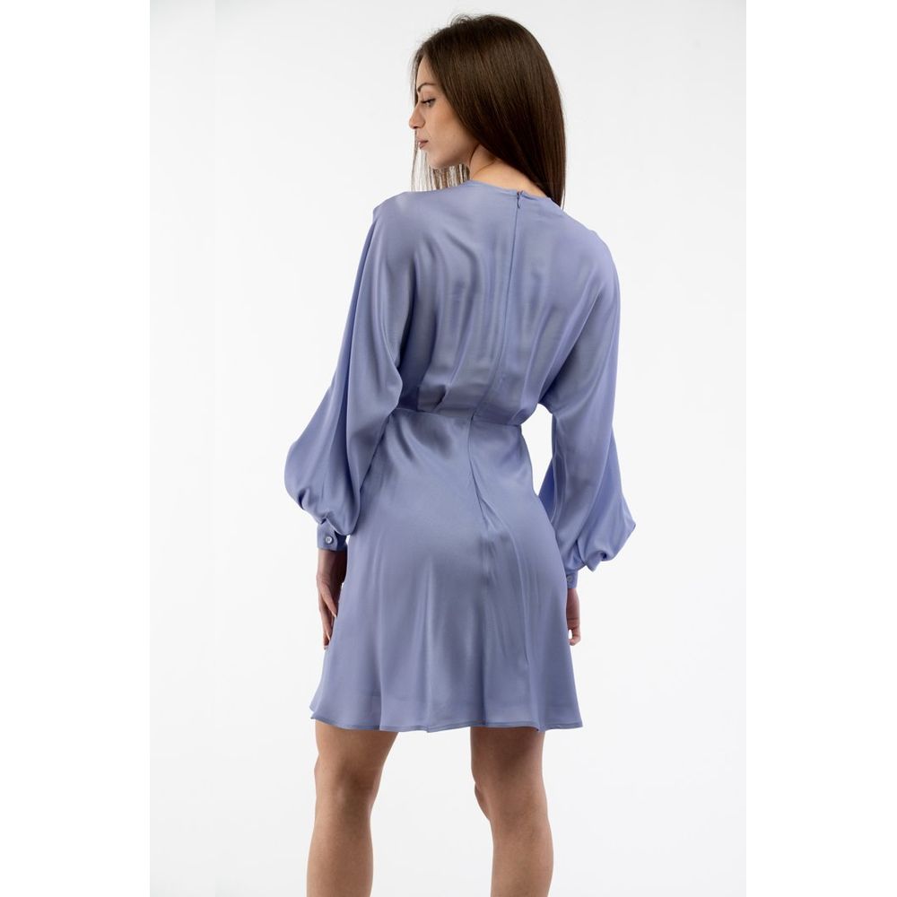 Moschino Robe Midi Lilas Marbella Chic Manches Longues