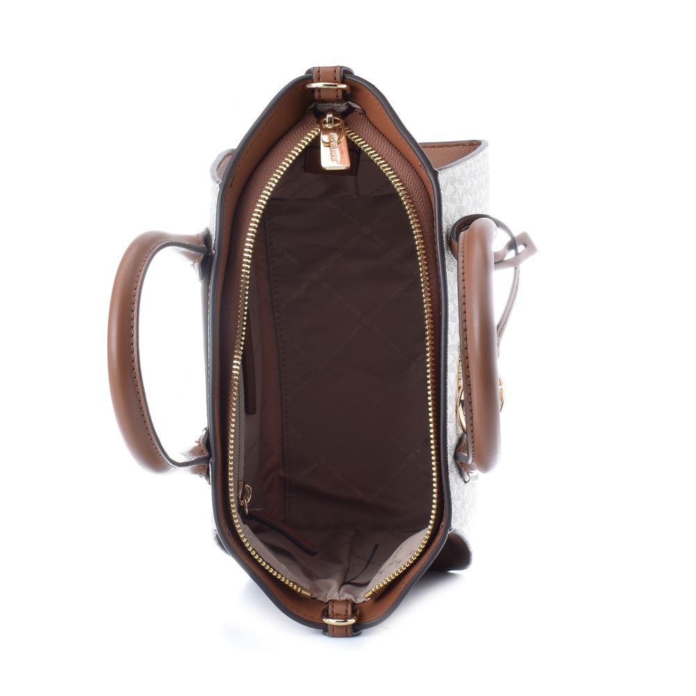 Michael Kors Beige Coastal Canvas Tote Handbag