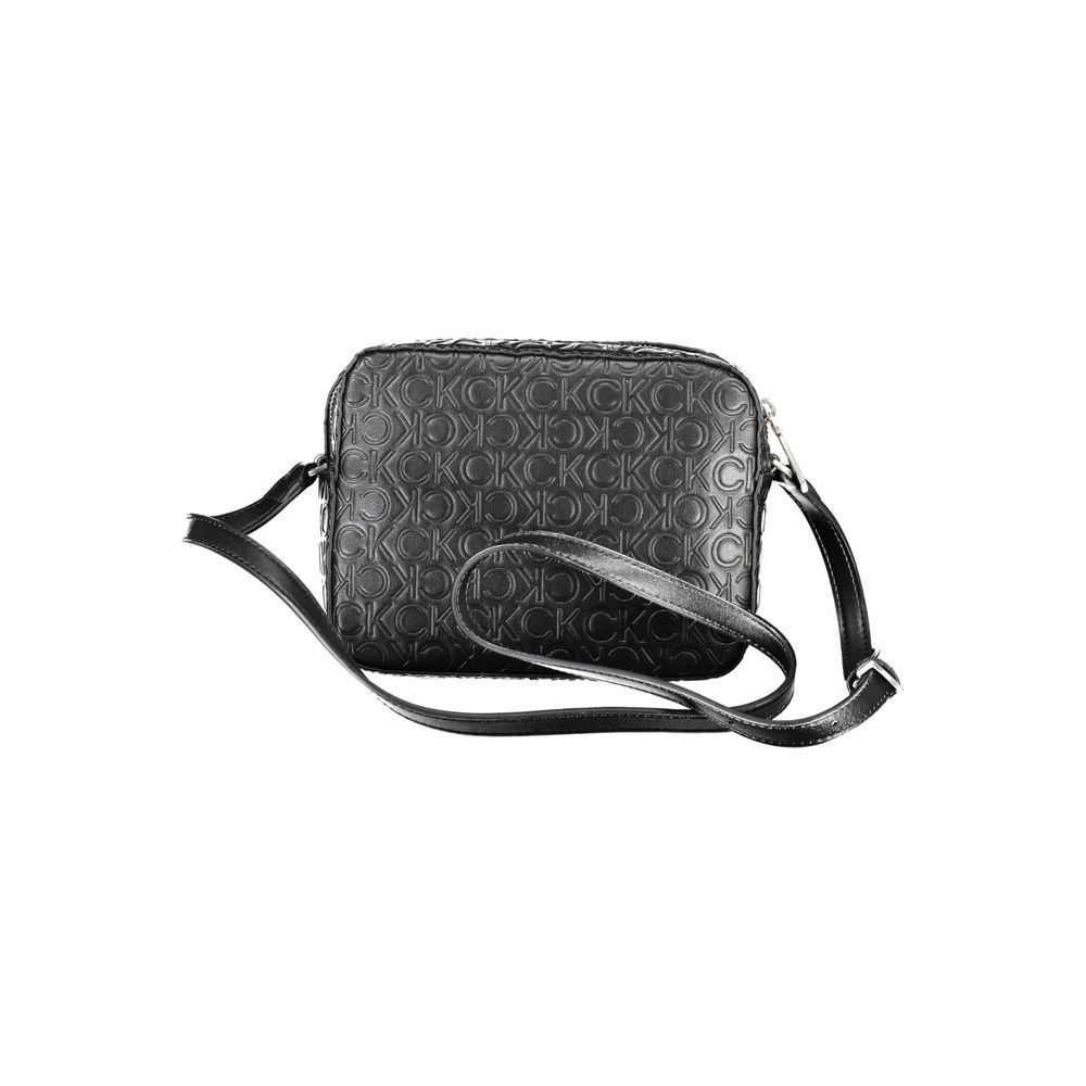 Schwarze Damen-Schultertasche von Calvin Klein aus Polyester