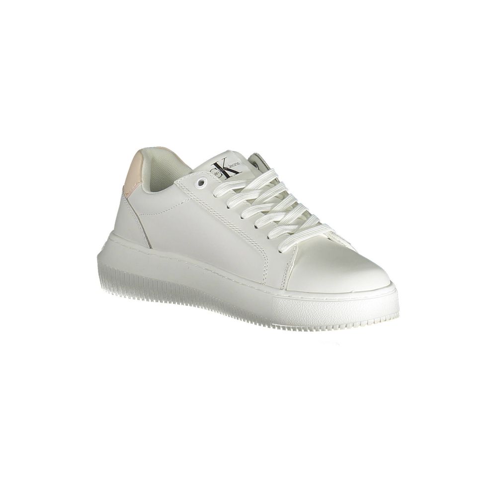 Calvin Klein Weiße Leder-Sneaker für Damen