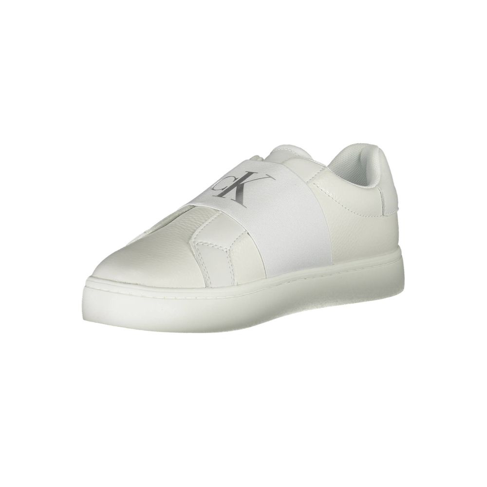 Calvin Klein Leather Sneakers Bianco Marbella Town