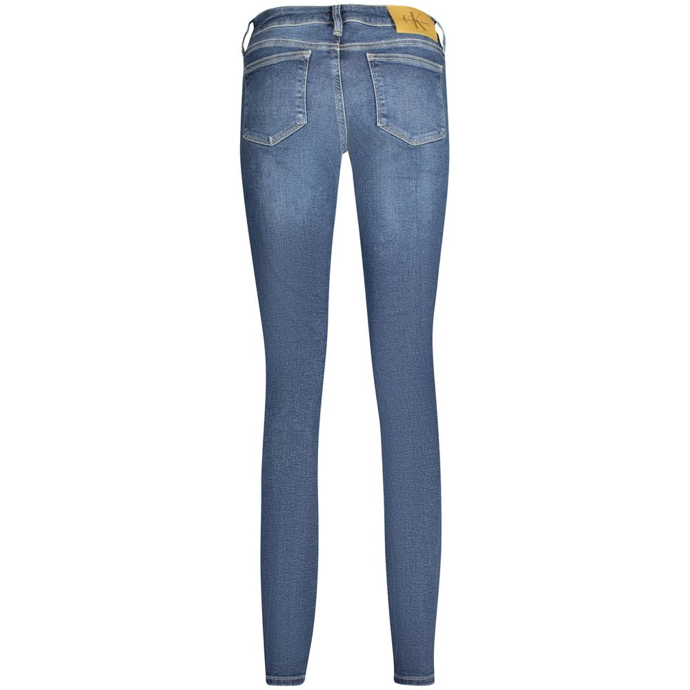 Calvin Klein Mid-Rise Skinny Jeans Sea Wave Blue