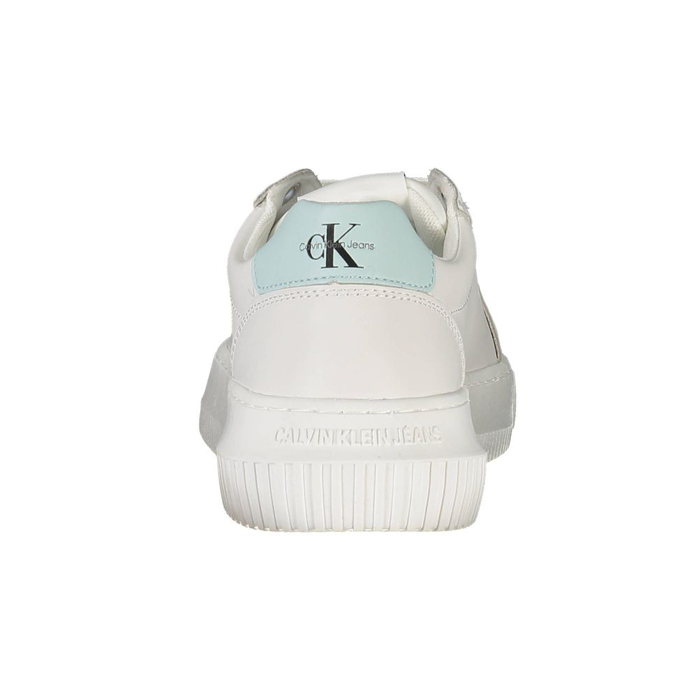 Calvin Klein Leder-Sneaker Marbella Town Weiß Bianco