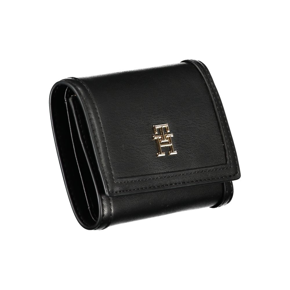 Cartera Tommy Hilfiger de poliuretano negro para mujer