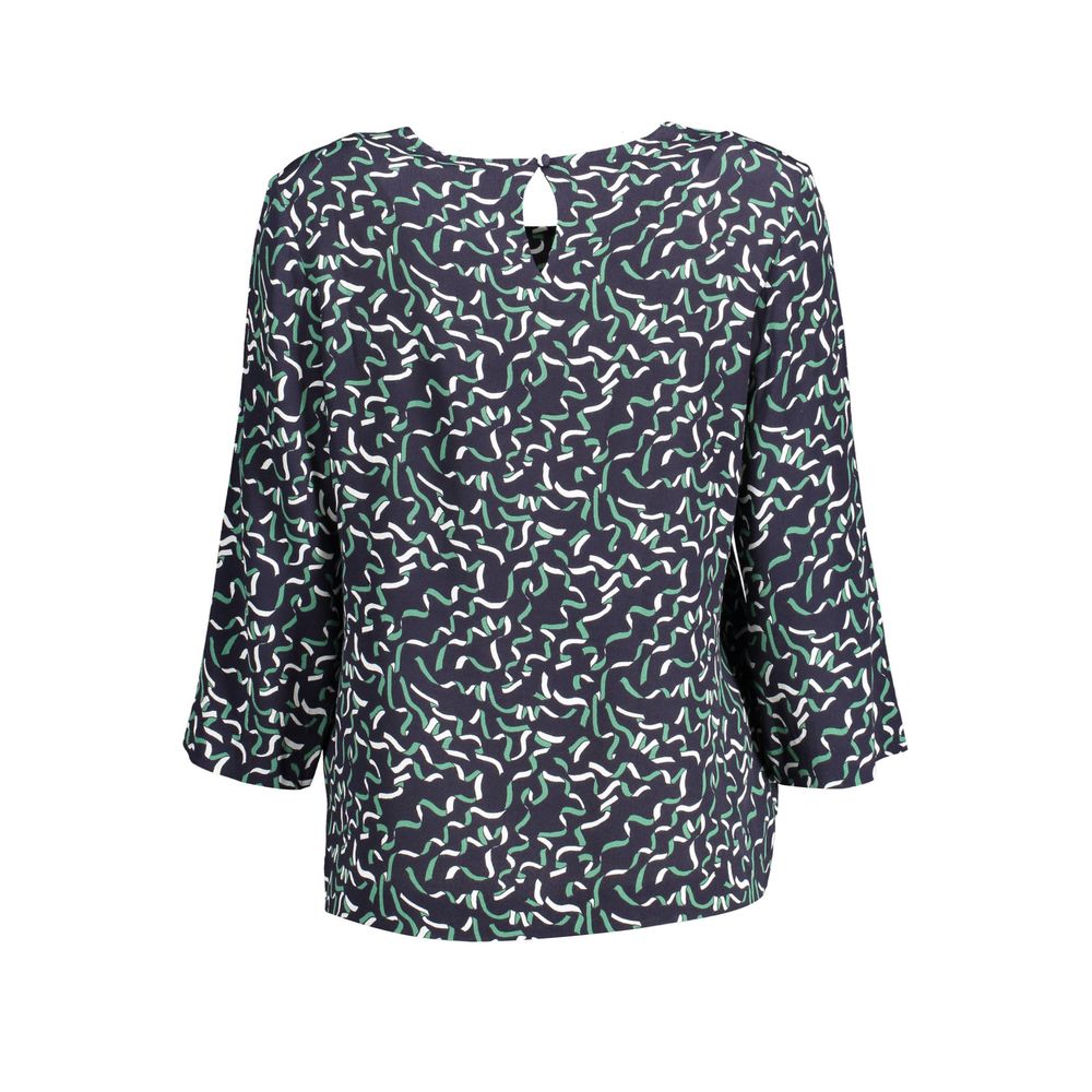 Gant Rosso Baumwoll-Damenhemd Meereswellenblau