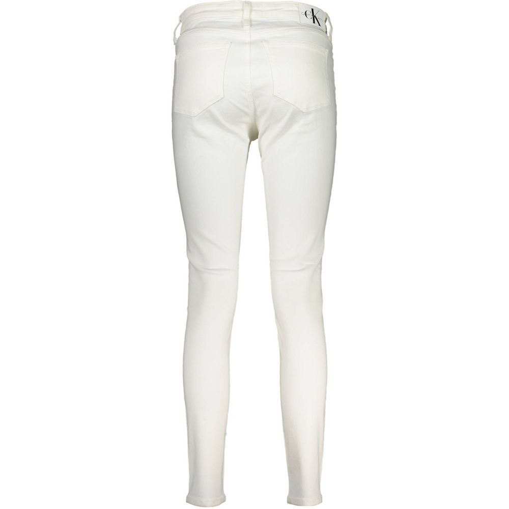 Calvin Klein Skinny-Fit Jeans White Marbella Town