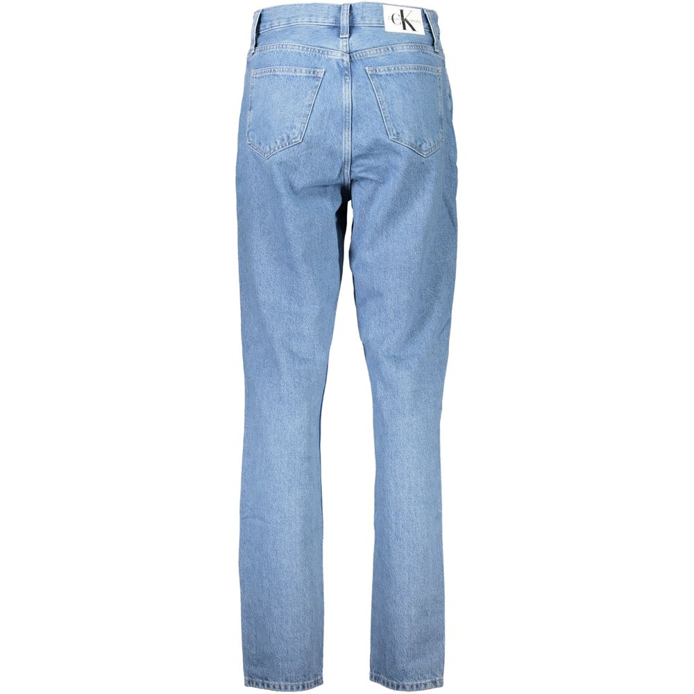 Calvin Klein Mom Jeans Sea Wave Azzurro