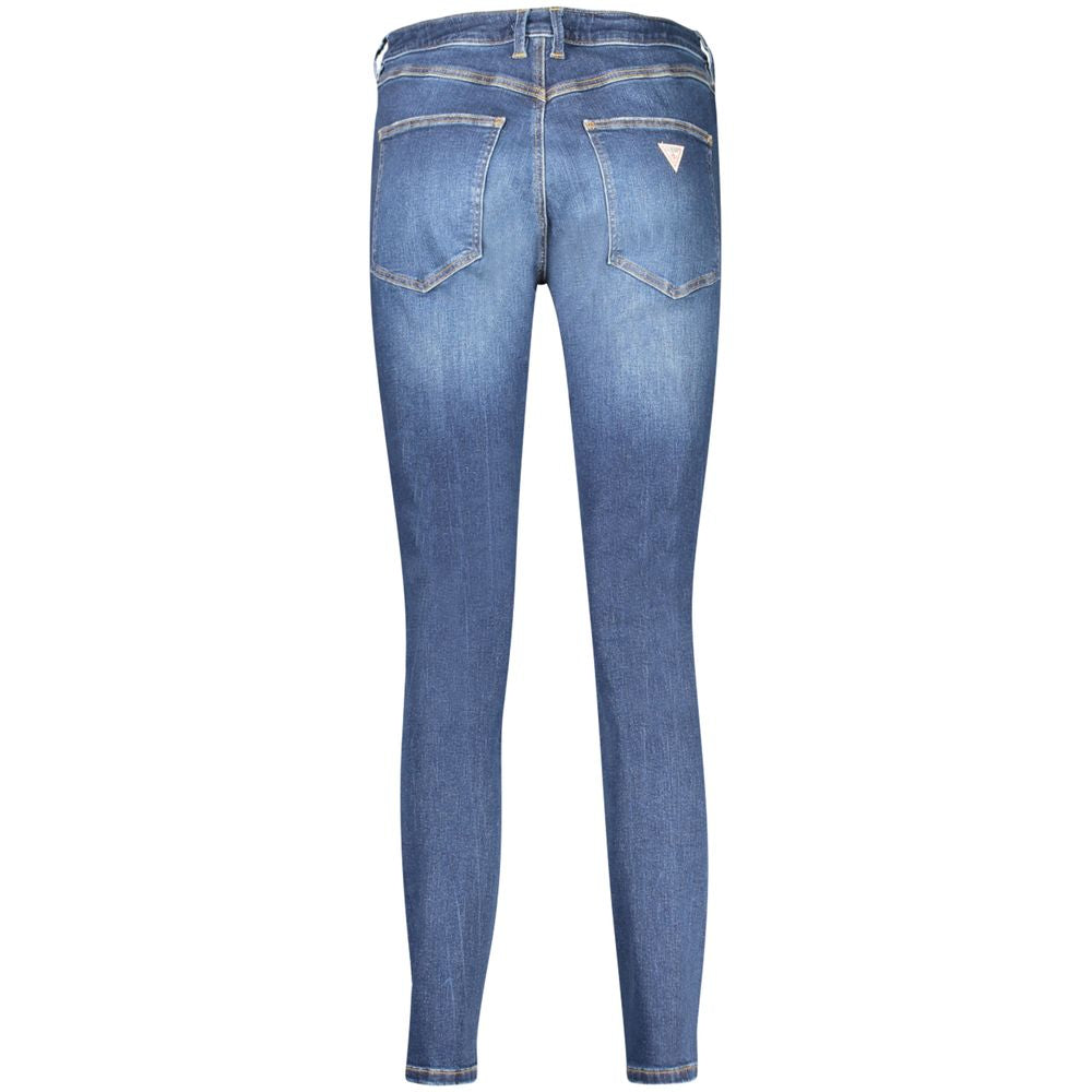Guess Skinny High-Rise Jeans Sea Wave Blue Harbor