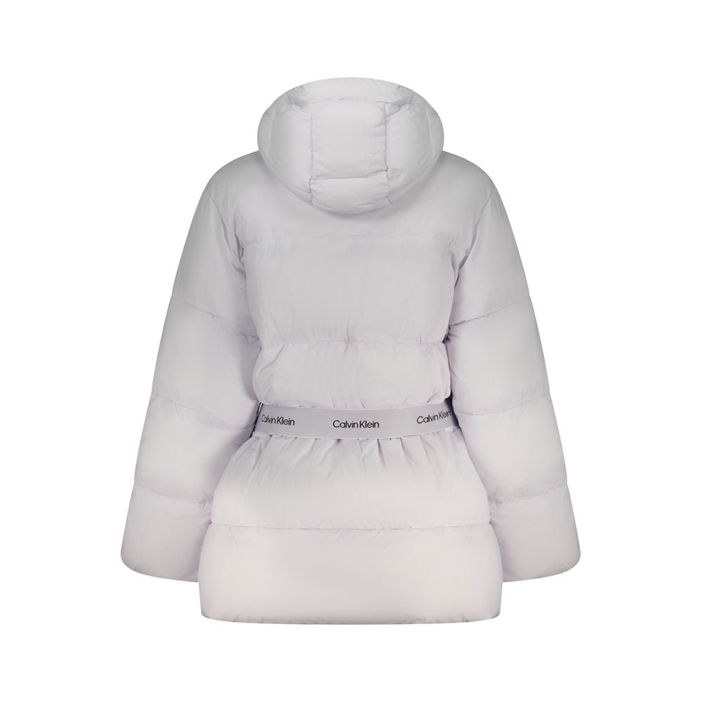 Calvin Klein Hooded Nylon Jacket Viola Marbella Chic