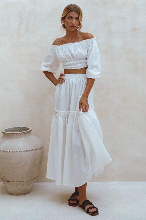 linen skirt