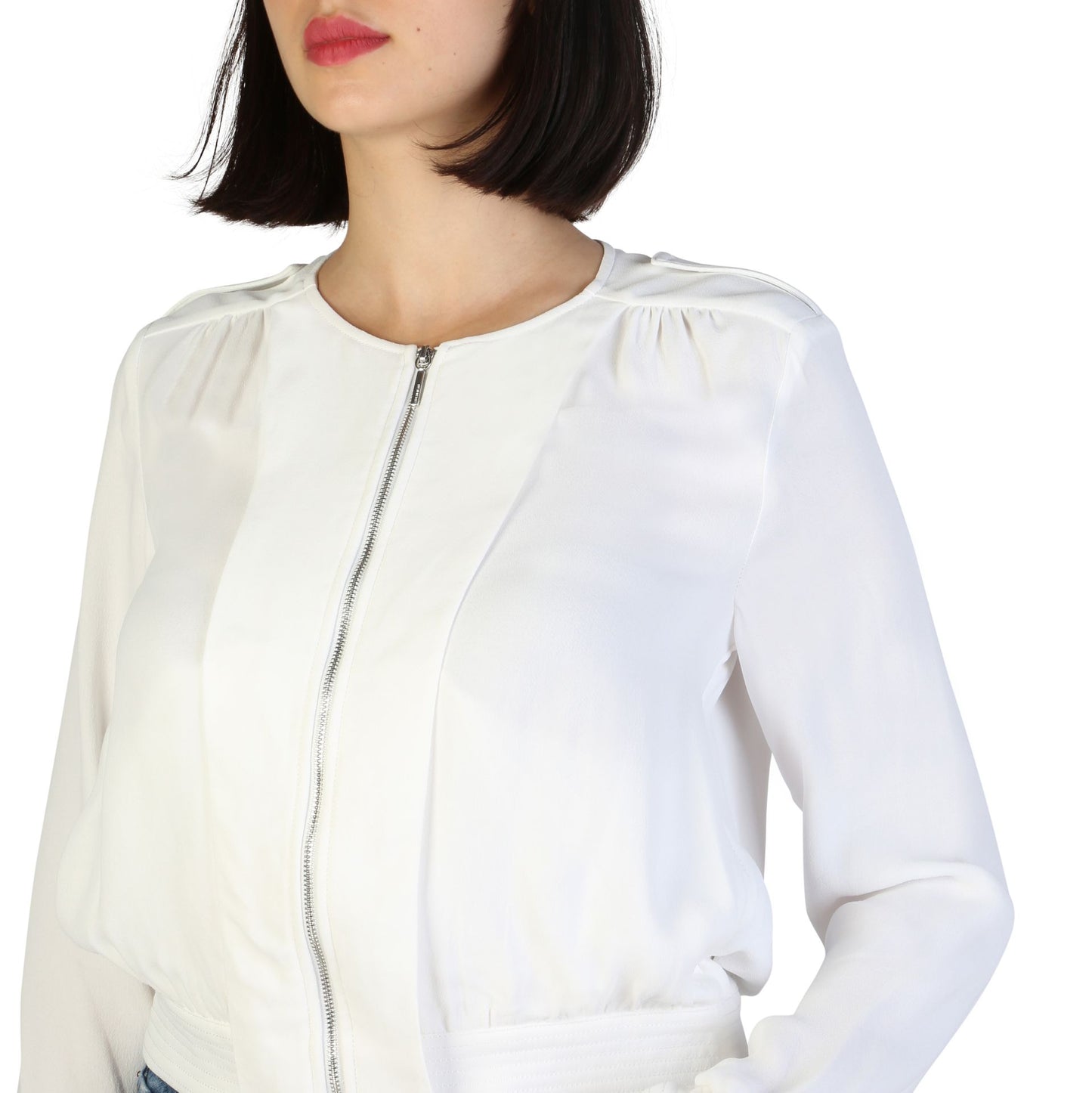 Armani Jeans White Female Jacket