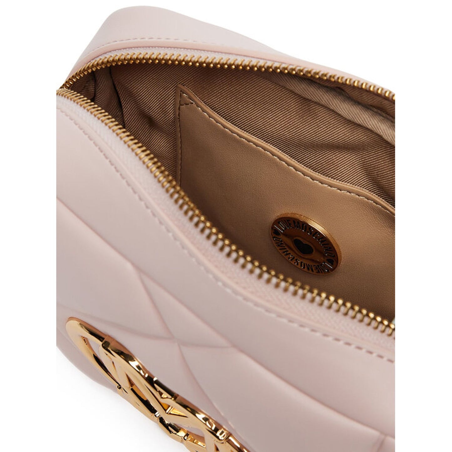Love Moschino Stylish Soft Pink Crossbody Bag