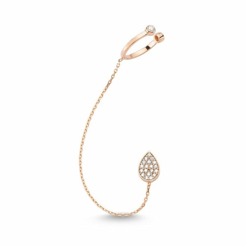 Mia Threader Ear Cuff Earring with Chain