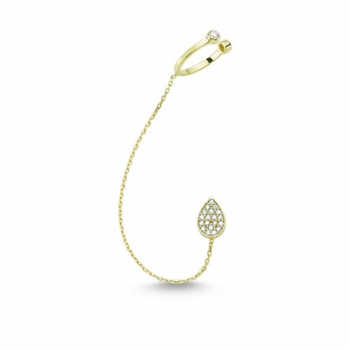 Mia Threader Ear Cuff Earring with Chain
