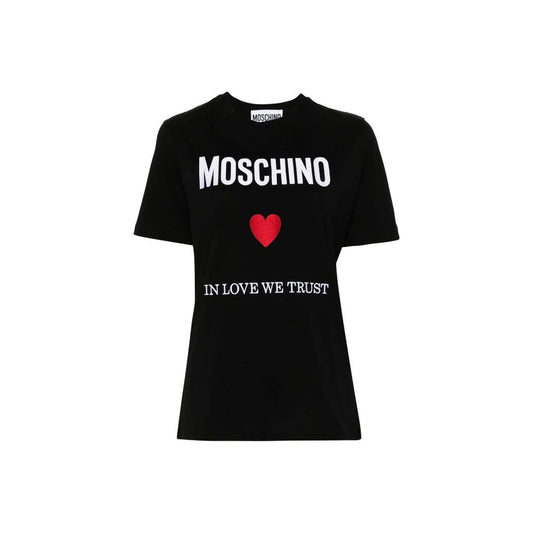 Moschino Sleepless Night Black Cotton T-Shirt Sleeveless Night