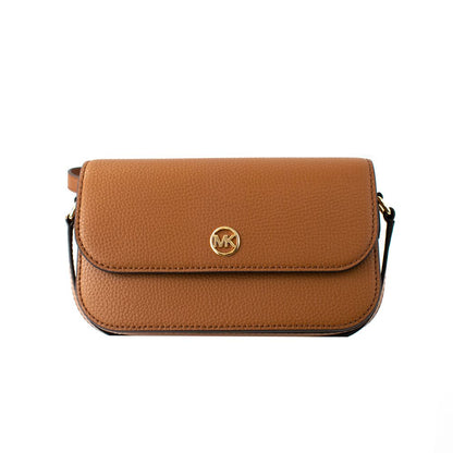 Michael Kors Liquor Brown Leather Crossbody Bag Marbella Collection