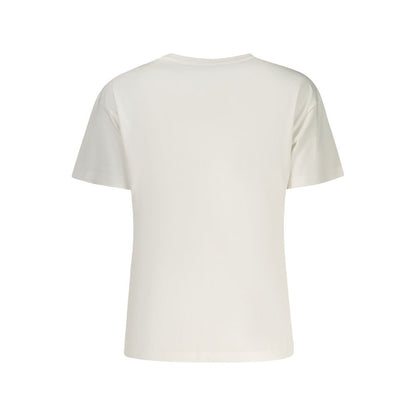 Pepe Jeans Weißes Baumwoll-T-Shirt für Damen