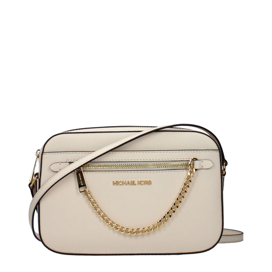 Michael Kors Beige Leather Crossbody Bag Marbella Collection