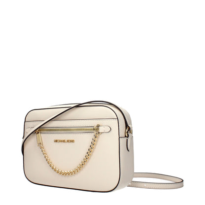 Michael Kors Beige Leather Crossbody Bag Marbella Collection