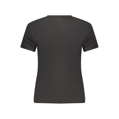 Tommy Hilfiger Black Cotton Women's T-Shirt