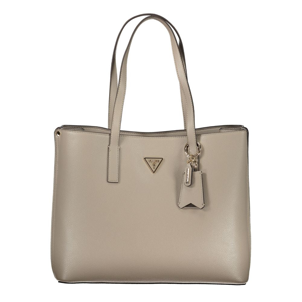 Guess Jeans Grigio Poliuretano Damenhandtasche
