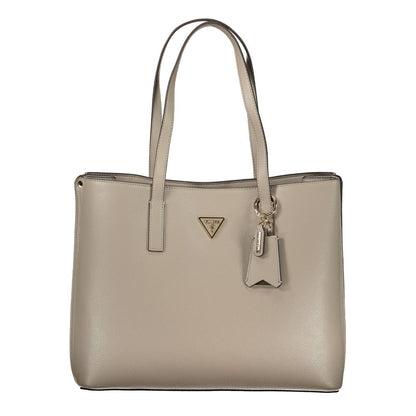 Guess Jeans Grigio Poliuretano Damenhandtasche