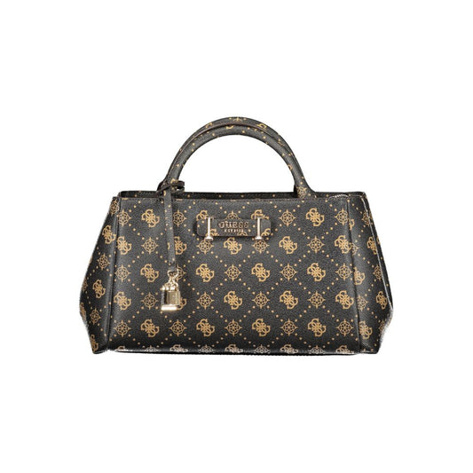 Guess Jeans Marrone Poliuretano Women Handbag Marbella Shore Collection