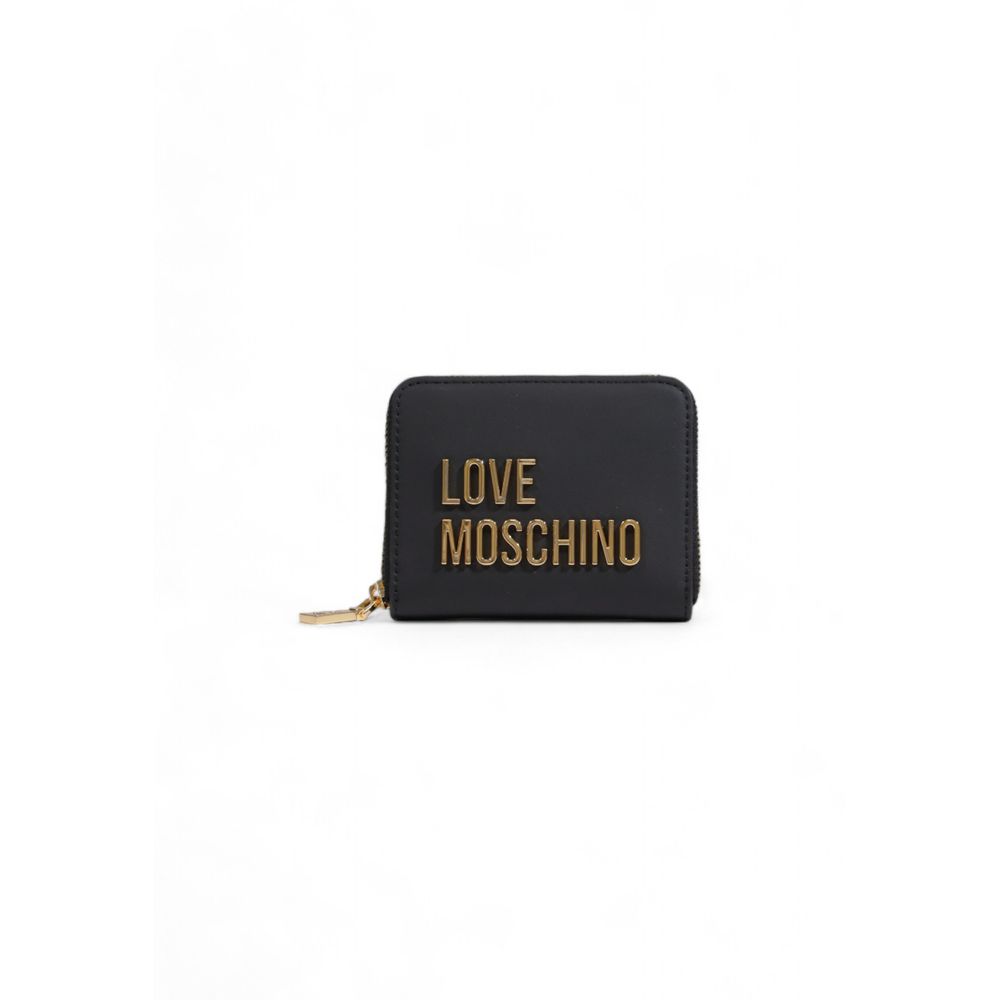 Love Moschino Sleepless Night Black Zip-Around Wallet