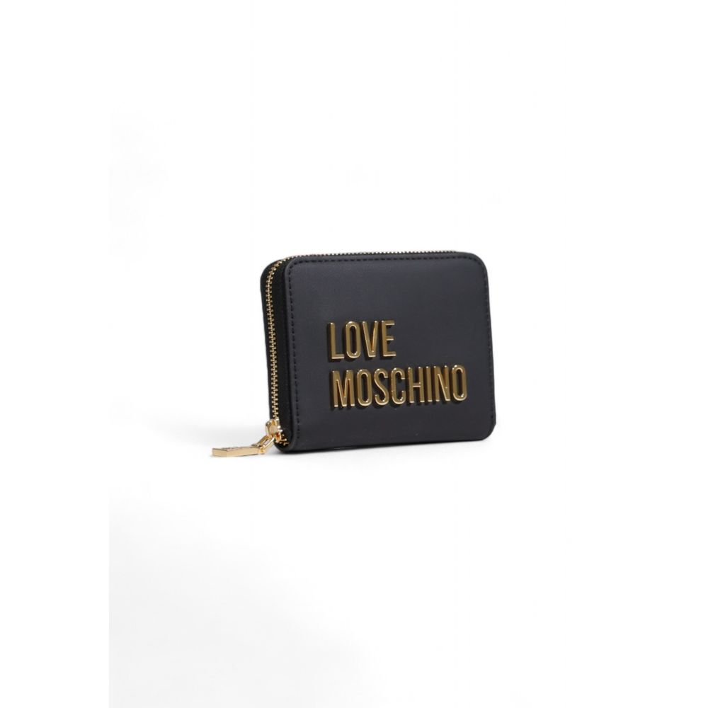 Love Moschino Sleepless Night Black Zip-Around Wallet