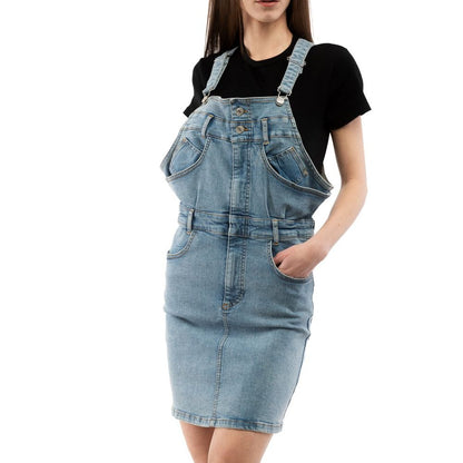 Moschino Freizeitkleid Multi Sea Wave Blau