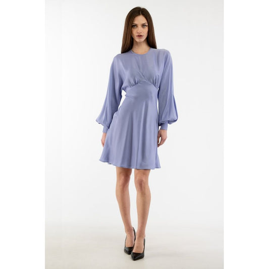 Moschino Robe Midi Lilas Marbella Chic Manches Longues