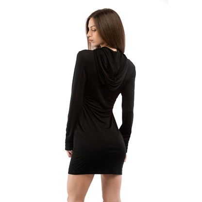 Moschino Schwarzes Viskose-Freizeitkleid