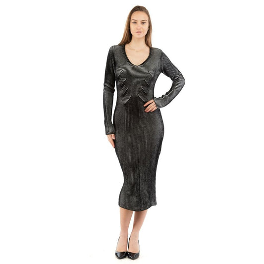 Moschino Long-Sleeve Multi-Color Dress