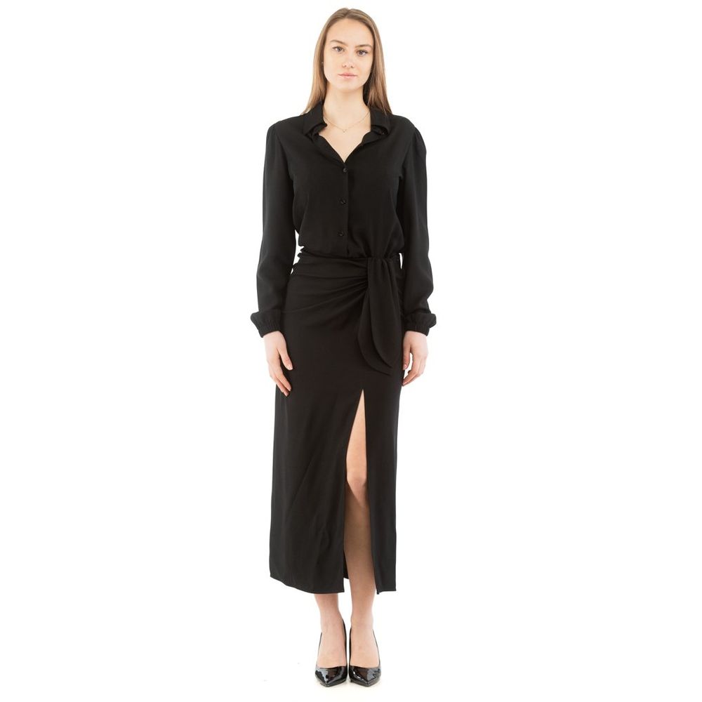 Moschino Sleepless Night Long-Sleeve Dress Black
