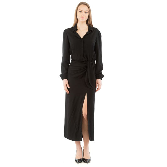 Moschino Sleepless Night Long-Sleeve Dress Black