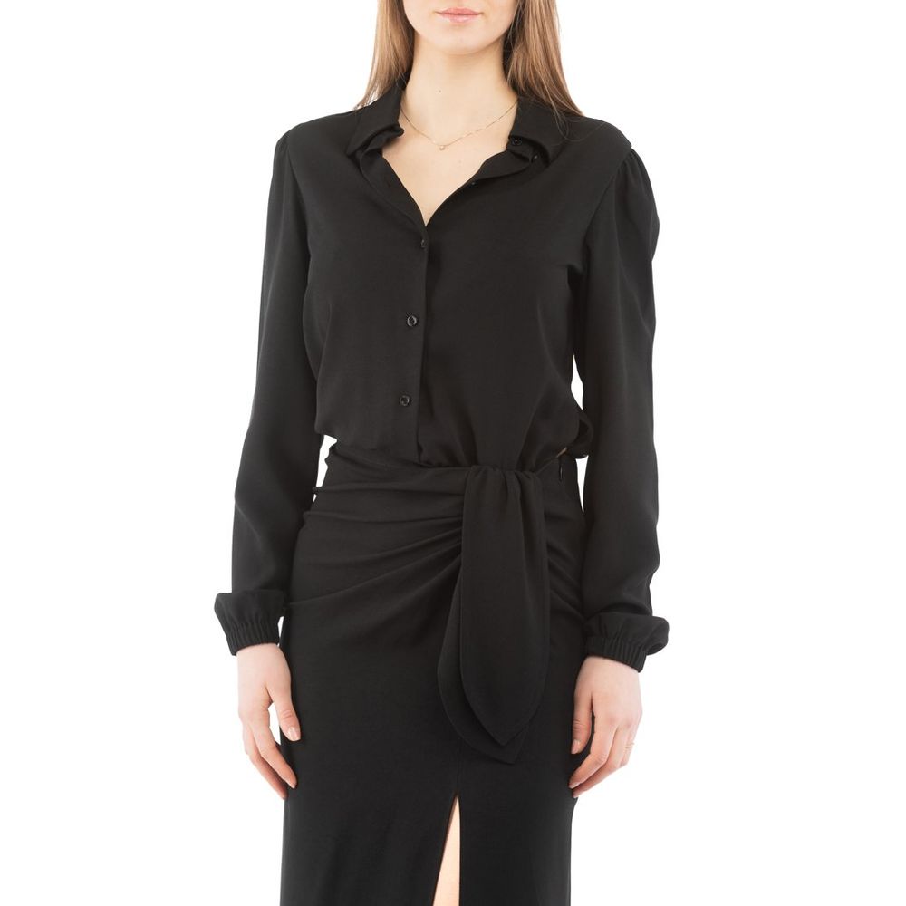 Moschino Sleepless Night Long-Sleeve Dress Black