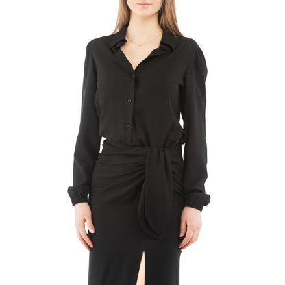 Moschino Sleepless Night Long-Sleeve Dress Black