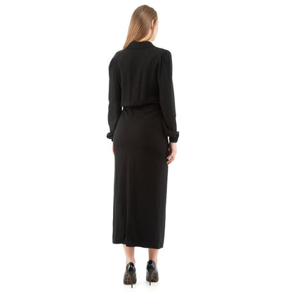 Moschino Sleepless Night Long-Sleeve Dress Black