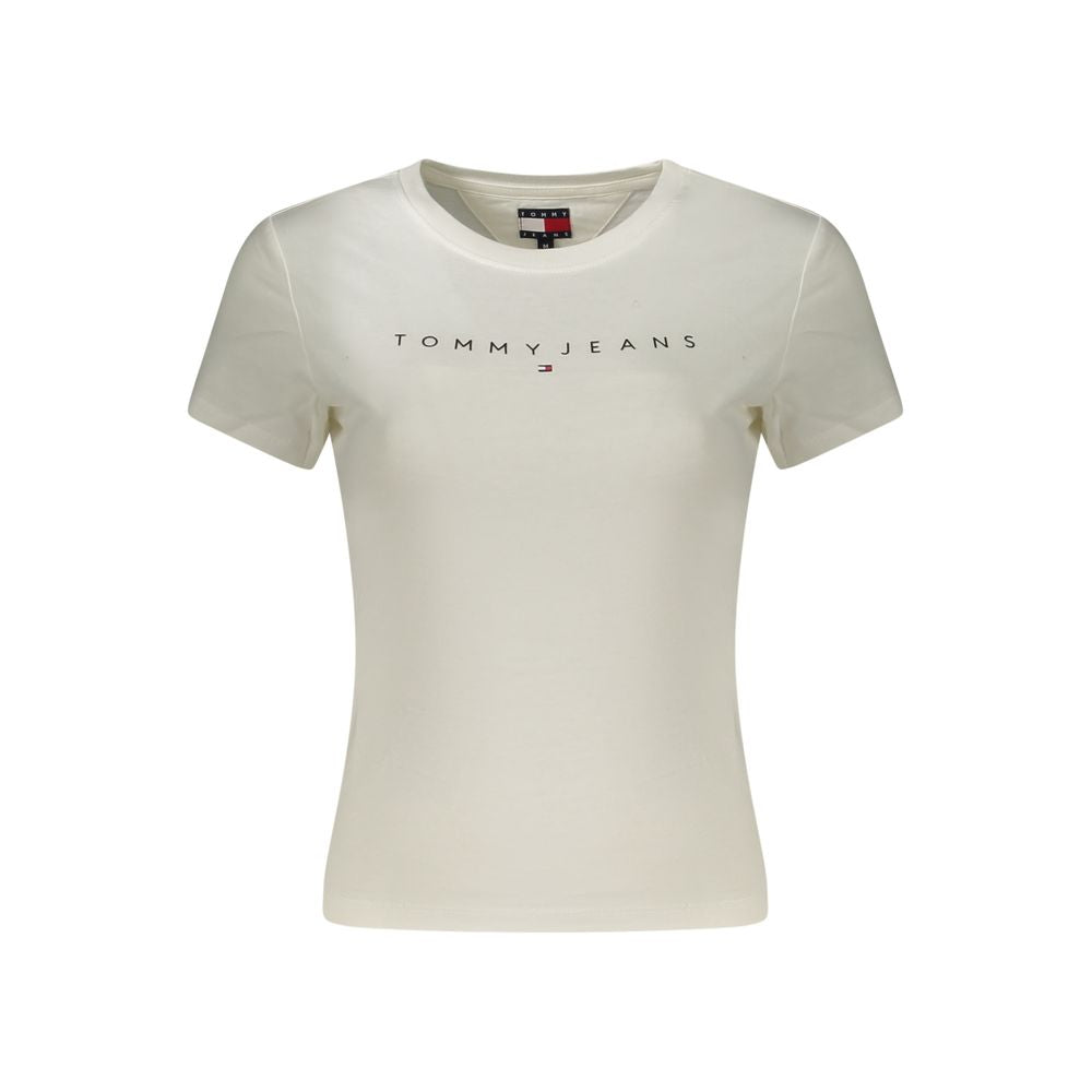 Tommy Hilfiger Weißes Baumwoll-T-Shirt für Damen