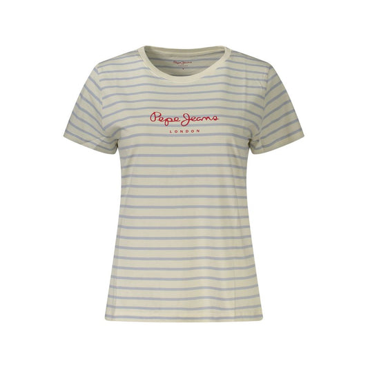Pepe Jeans Bianco Baumwoll-T-Shirt für Damen