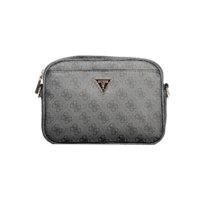 Guess Jeans Nero Poliuretano Women Handbag Marbella Wave Collection