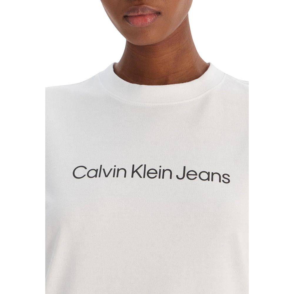 Weißes Baumwoll-T-Shirt von Calvin Klein Jeans