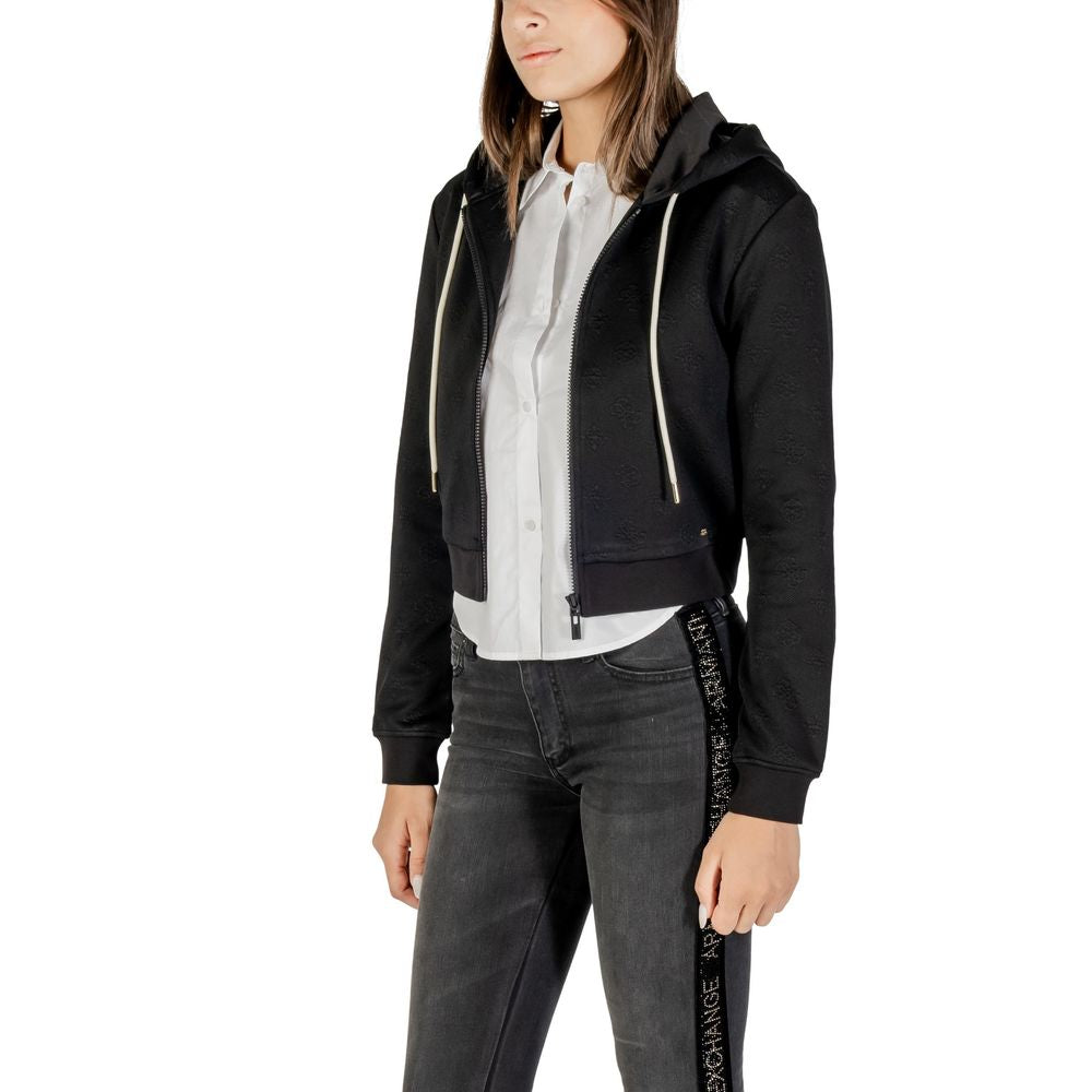 Guess Active Hoodie aus schwarzem Polyester