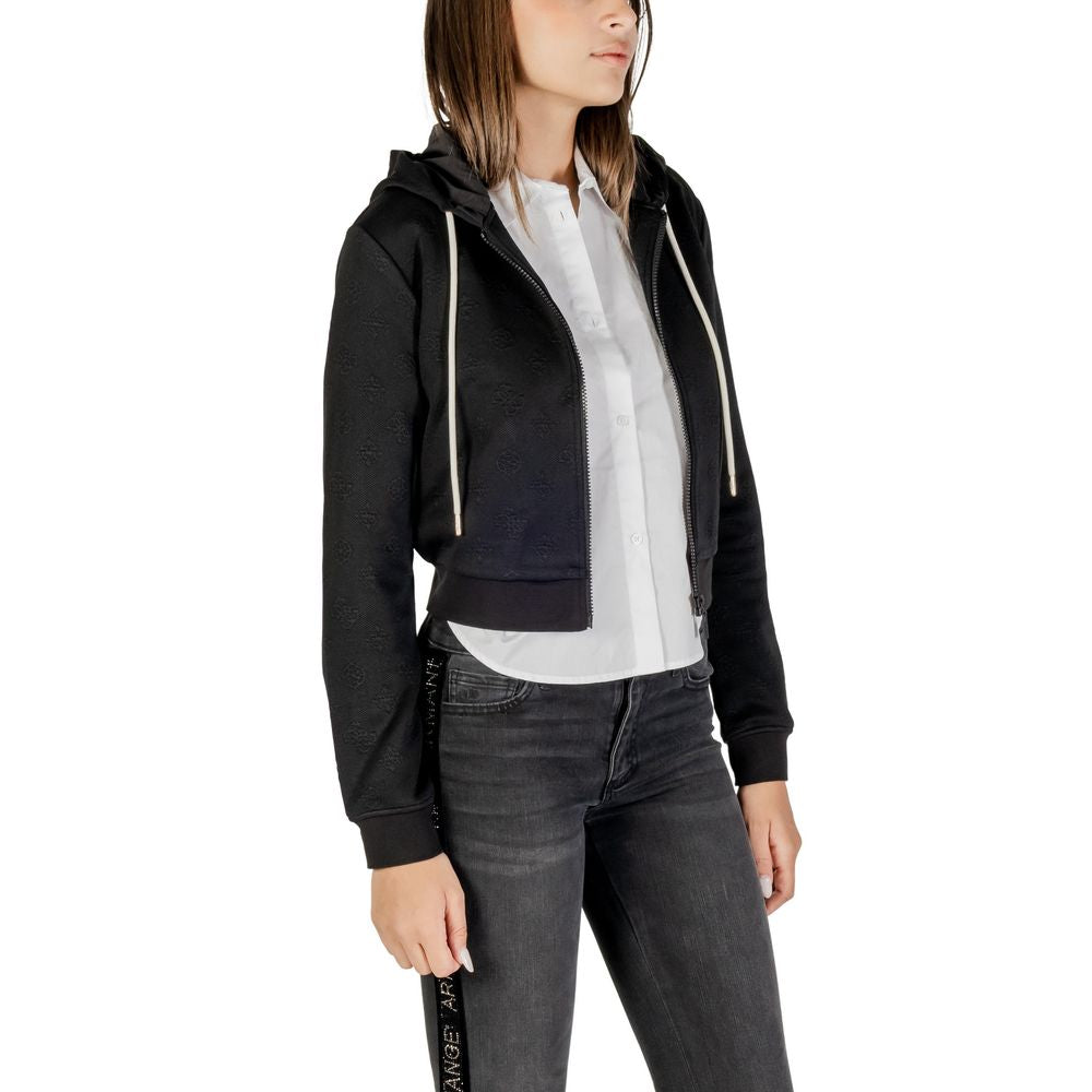 Guess Active Hoodie aus schwarzem Polyester