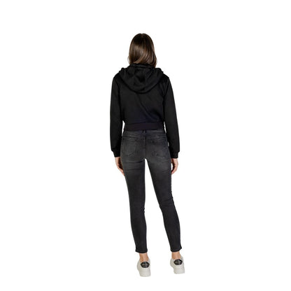 Guess Active Hoodie aus schwarzem Polyester