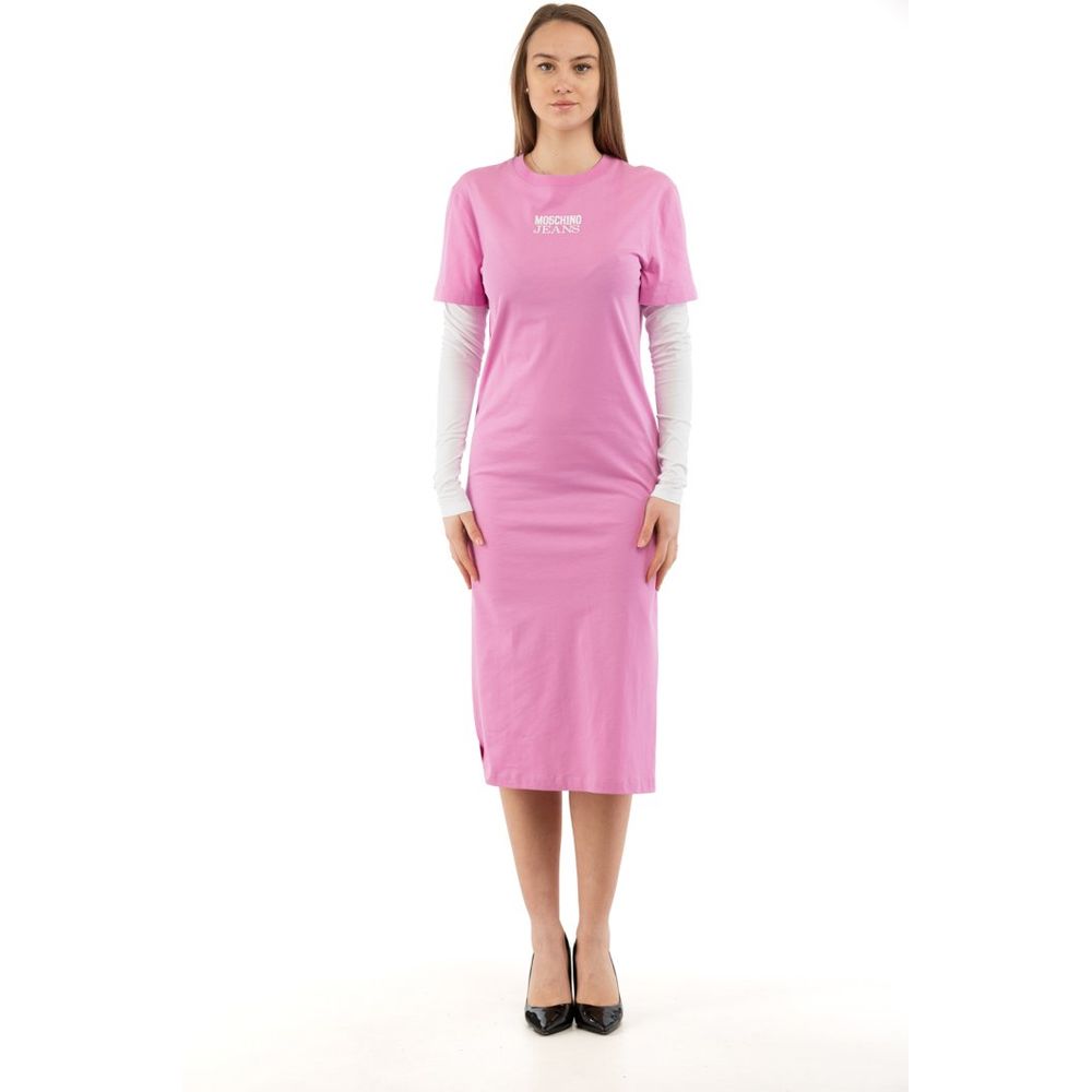 Moschino Mehrfarbiges Baumwoll-Freizeitkleid